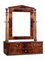 19th Century Empire Inlaid Mahogany Vanity Mirror 1