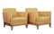 Art Deco Elm and Birch Club Armchairs, Set of 2, Image 9