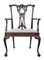 Chaise de Salon Style Oversized Chippendale en Acajou pour Vitrine 15