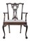 Chaise de Salon Style Oversized Chippendale en Acajou pour Vitrine 1