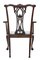 Chaise de Salon Style Oversized Chippendale en Acajou pour Vitrine 5