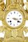 Horloge de Manteau Figurale 19ème Siècle en Verre Doré et Marbre, France 7