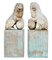 Lions Sculptés en Bois Massif, Set de 2 14