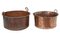 Large Victorian Copper Cooking Vessels, Set of 2 3