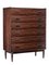 Rosewood Tall Chest of Drawers, 1960s 1