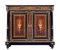 19th Century French Marble Top Inlaid Amboyna Sideboard, Image 2