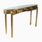 Gold-Leaf Console Table, 1960s, Image 2