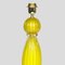 Lámparas de mesa de cristal de Murano amarillo dorado y dorado de Alberto Dona, años 80. Juego de 2, Imagen 3