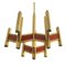 Mid-Century Red and Gold Chandelier by Gaetano Sciolari, 1970s, Image 2