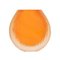 Orangefarbene Vintage Murano Battuto Vasen von Alberto Dona, 3er Set 2