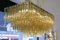 Rectangular Shape Amber Color Triedri Chandelier from Venini, 1960s, Image 5