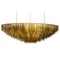 Large Murano Piastre Glass Chandelier, 2000s 2