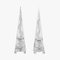 Glass Obelisks by Romano Dona, 1980s, Set of 2 1