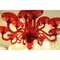 Campari Red 12-Light Venetian Chandelier by Cendese, 1970s 5