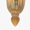 Mid-Century Wandlampen aus Gold & Klarglas von Barovier & Toso, 2er Set 3