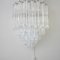 Large Quadriedri Glass Murano Sconces from Venini, 1960s, Set of 2, Image 2