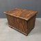 Antique Folk Art Chest with Stripe Motif 2