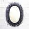 Vintage Black Sunburst Mirror 1