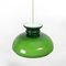 Grüne Deckenlampe aus Opalglas 2