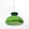 Grüne Deckenlampe aus Opalglas 3