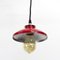 Red Metal Pendant Lamp, 1970s 2