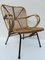 Mid-Century Dutch Rattan Lounge Chair, 1960s, Image 1