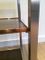 Brushed Metal and Glass Console Table, 1970s, Image 7