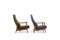 Mid-Century Danish Teak Reclining Lounge Chairs, 1960s, Set of 2 4