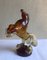 Amber and Transparent Murano Glass Prancing Horse Sculpture with Gold Leaf by Archimede Seguso for Seguso Vetri d'Arte, 1940s 4