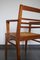 French Oak and Rush Desk Chair by René Gabriel, 1940s, Image 12