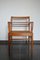 French Oak and Rush Desk Chair by René Gabriel, 1940s, Image 20