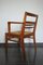 French Oak and Rush Desk Chair by René Gabriel, 1940s, Image 15