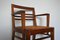 French Oak and Rush Desk Chair by René Gabriel, 1940s 7