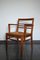 French Oak and Rush Desk Chair by René Gabriel, 1940s, Image 13