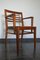 French Oak and Rush Desk Chair by René Gabriel, 1940s, Image 6