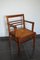 French Oak and Rush Desk Chair by René Gabriel, 1940s, Image 5