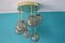 Mid-Century Short 6-Light Chandelier in Brass and Golden Murano Glass Globes, 1980s, Image 7