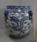 Jarrón chino grande de cerámica, años 50, Imagen 18