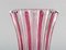 Vase Art Deco en Verre Clair et Rose de Pierre a'Avesn, 1940s 4