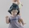 Spanish Glazed Porcelain Lamp of a Little Girl with Dog from Nao, 1987 6