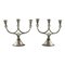 Danish Pewter Candleholders from Just Andersen, 1920s, Set of 2 1