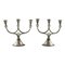 Danish Pewter Candleholders from Just Andersen, 1920s, Set of 2, Image 1