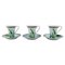 Jungle Coffee Cups and Saucers from Gianni Versace for Rosenthal, Set of 6 1