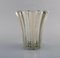 Art Deco Clear Art Glass Vase by Pierre d'Avesn, 1940s, Image 2