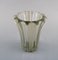Art Deco Clear Art Glass Vase by Pierre d'Avesn, 1940s, Image 3