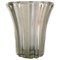 Art Deco Clear Art Glass Vase by Pierre d'Avesn, 1940s 1