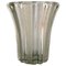 Art Deco Clear Art Glass Vase by Pierre d'Avesn, 1940s, Image 1