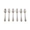 Georg Jensen Continental Teaspoons in Hammered Sterling Silver, 1940s, Set of 6, Image 1