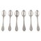 Antique Georg Jensen Lily of the Valley Coffee Spoons in Silver, Set of 6, Image 1