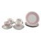 Bjørn Wiinblad for Rosenthal Pink Lotus Porcelain Coffee Service, 1980s, Set of 12 1